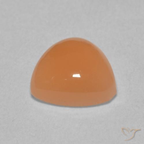 Pedra da Lua Laranja Avermelhado Claro Natural 1.67ct, Trilhão, Translúcido