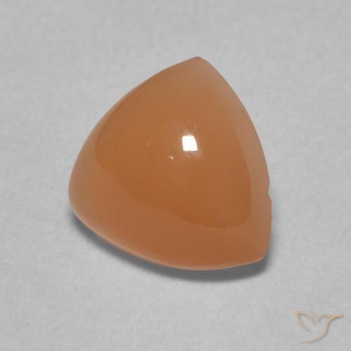 Pedra da Lua Laranja Profundo Natural 1.63ct, Trilhão, Translúcido