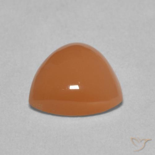 Pedra da Lua Laranja Profundo Natural 1.63ct, Trilhão, Translúcido