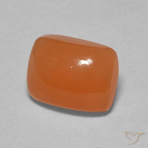 Pedra da Lua Laranja Médio Natural 2.28ct, Almofada, Translúcido