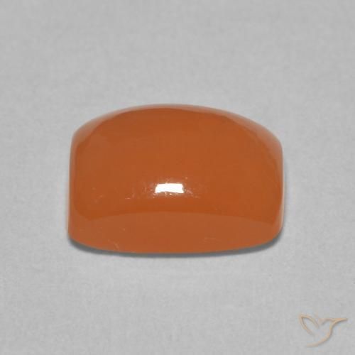 Pedra da Lua Laranja Médio Natural 2.28ct, Almofada, Translúcido