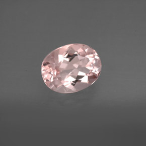 Morganita Luz rosa Natural 1.70ct, Corte Oval, VVS