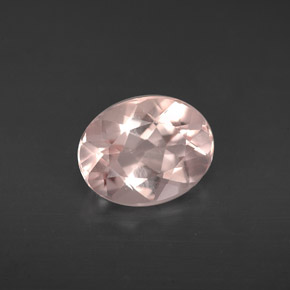 Morganita rosa natural 1,52ct, corte oval, VVS-VS