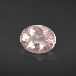 Morganita rosa natural 1,52ct, corte oval, VVS-VS