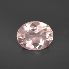 Morganita rosa natural 1,86ct, corte oval, VS