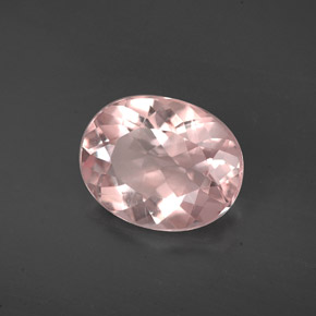 Morganita rosa natural 1,86ct, corte oval, VS