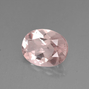 Morganita rosa natural 1,47ct, corte oval, VVS-VS