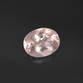 Morganita rosa natural 1,58ct, corte oval, VVS-VS