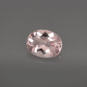 Morganita rosa natural 1,56ct, corte oval, VVS