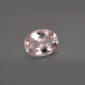 Morganita rosa natural 1,56ct, corte oval, VVS