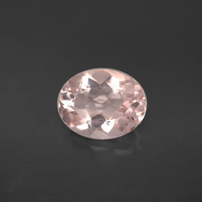 Morganita rosa natural 1,52ct, corte oval, VVS-VS
