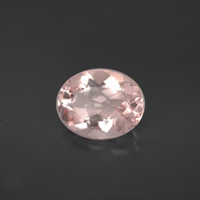 Morganita rosa natural 1,52ct, corte oval, VVS-VS