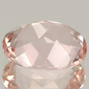 Morganita rosa natural 1,50ct, corte oval, VVS-VS