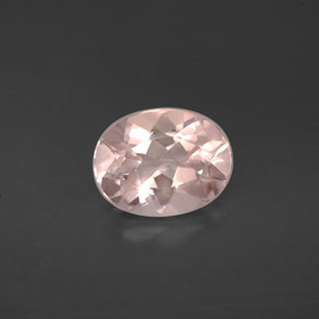 Morganita rosa natural 1,52ct, corte oval, VVS