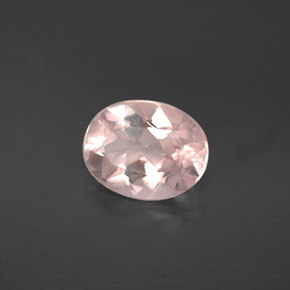 Morganita rosa natural 1,52ct, corte oval, VVS