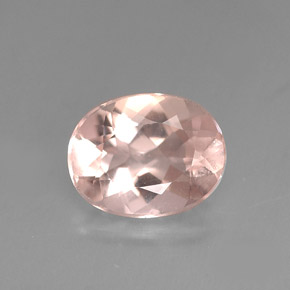 Morganita rosa natural 1,51ct, corte oval, VVS
