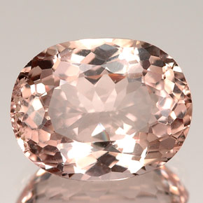 Morganita rosa natural 3,06ct, corte oval, VVS