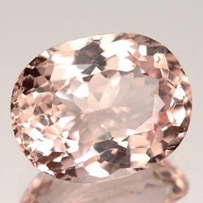 Morganita rosa natural 3,06ct, corte oval, VVS
