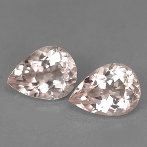 Pedras preciosas de morganita rosa natural de  ct, formato de pêra, VVS