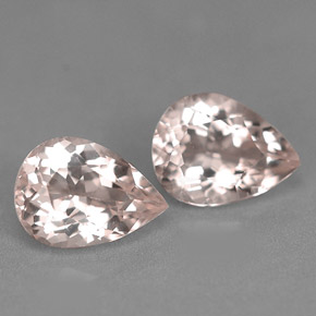 Pedras preciosas de morganita rosa natural de  ct, formato de pêra, VVS