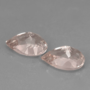 Pedras preciosas de morganita rosa natural de  ct, formato de pêra, VVS