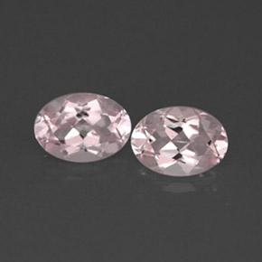 Pedras preciosas de morganita rosa natural de  ct, corte oval, VVS