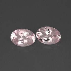 Pedras preciosas de morganita rosa natural de  ct, corte oval, VVS