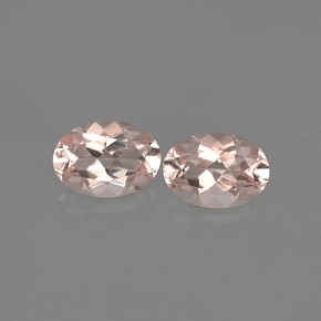 Pedras preciosas de morganita rosa natural de  ct, corte oval, VVS
