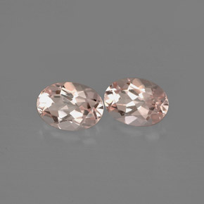 Pedras preciosas de morganita rosa natural de  ct, corte oval, VVS