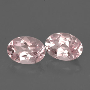 Pedras preciosas de morganita rosa natural de  ct, corte oval, VVS
