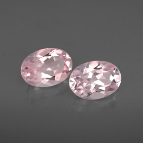 Pedras preciosas de morganita rosa natural de  ct, corte oval, IF