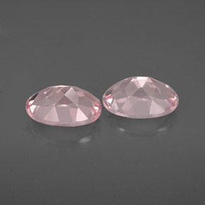 Pedras preciosas de morganita rosa natural de  ct, corte oval, IF