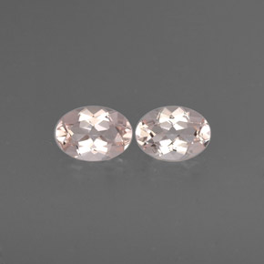 Pedras preciosas de morganita rosa natural de  ct, corte oval, VVS