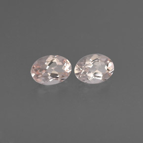 Pedras preciosas de morganita rosa natural de  ct, corte oval, VVS