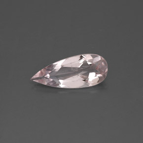 Morganita rosa natural 0,65ct, formato de pêra, VS