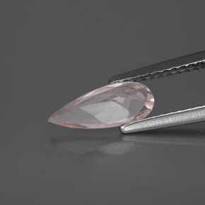 Morganita rosa natural 0,65ct, formato de pêra, VS