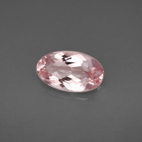 Morganita rosa natural 1,56ct, corte oval, VS