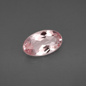 Morganita rosa natural 1,56ct, corte oval, VS