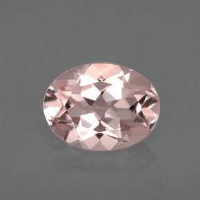 Morganita rosa natural 1,14ct, corte oval, VVS-VS