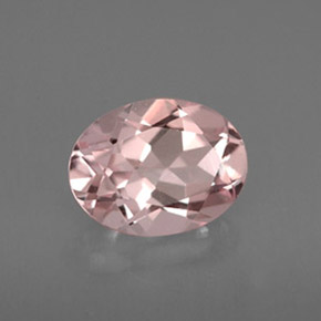 Morganita rosa natural 1,14ct, corte oval, VVS-VS