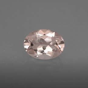 Morganita rosa natural 1,18ct, corte oval, VS