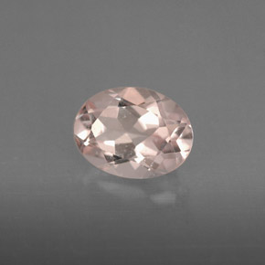 Morganita rosa natural 1,18ct, corte oval, VS