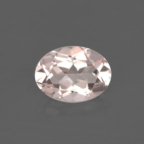 Morganita rosa natural 1,12ct, corte oval, VVS