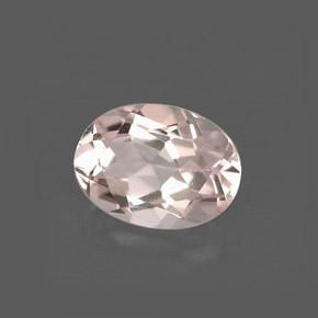 Morganita rosa natural 1,12ct, corte oval, VVS