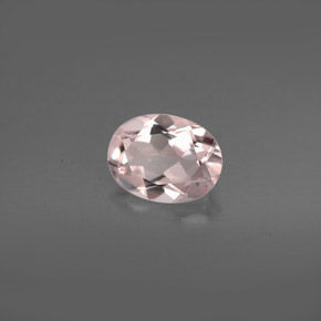 Morganita rosa natural 1,02ct, corte oval, VVS