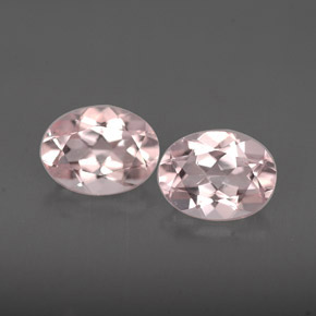 Pedras preciosas de morganita rosa natural de  ct, corte oval, VVS-VS