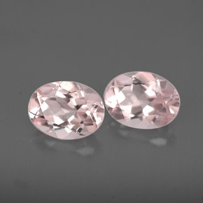 Pedras preciosas de morganita rosa natural de  ct, corte oval, VVS-VS