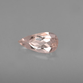 Morganita rosa natural 0,57ct, formato de pêra, VVS-VS