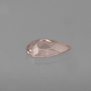 Morganita rosa natural 0,57ct, formato de pêra, VVS-VS