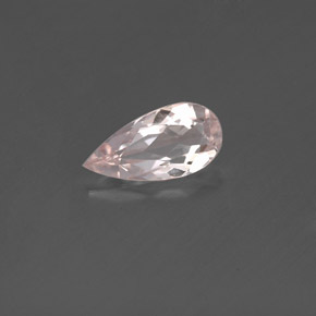 Morganita rosa natural 0,59ct, formato de pêra, VVS-VS
